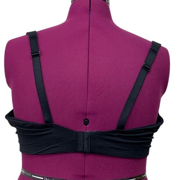 NWT New Auden Womens 48DD Lightly Lined Demi Coverage Underwire Black Bra - Picture 3 of 4